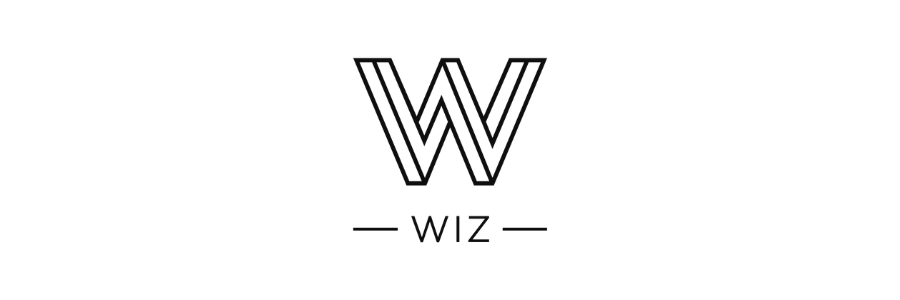 โลโก้แบรนด์ WIZ แว่นตาไทยดีไซน์ทันสมัย ใส่สบาย